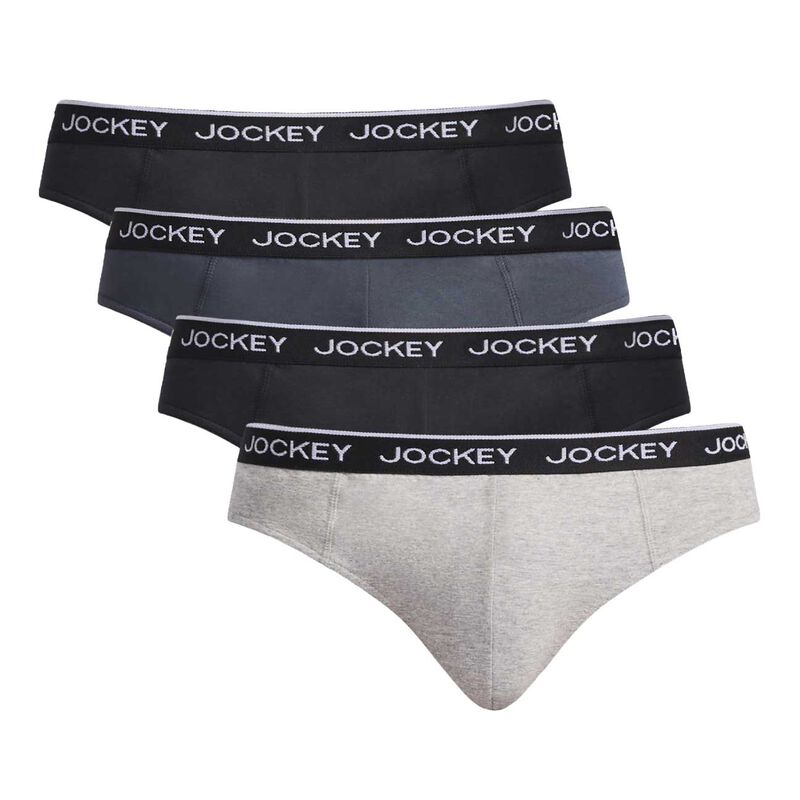 Jockey Attached Elastic Cotton Briefs - 4 Pack image number 1